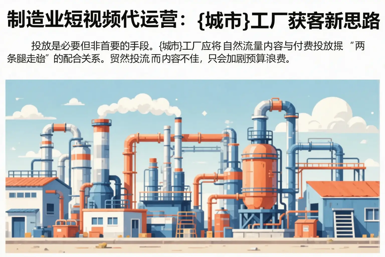 制造业短视频代运营：魏县工厂获客新思路